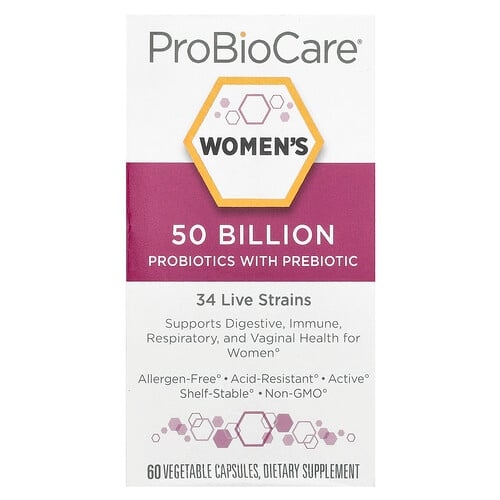 프로바이오케어 ProBioCare, 여성용 프로바이오틱, 프리바이오틱 함유, 500억, 베지 캡슐 60정 상세 이미지