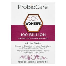 프로바이오케어 ProBioCare, 여성용 프로바이오틱, 프리바이오틱 함유, 1,000억, 베지 캡슐 30정