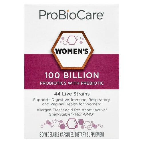 프로바이오케어 ProBioCare, 여성용 프로바이오틱, 프리바이오틱 함유, 1,000억, 베지 캡슐 30정 상품 이미지