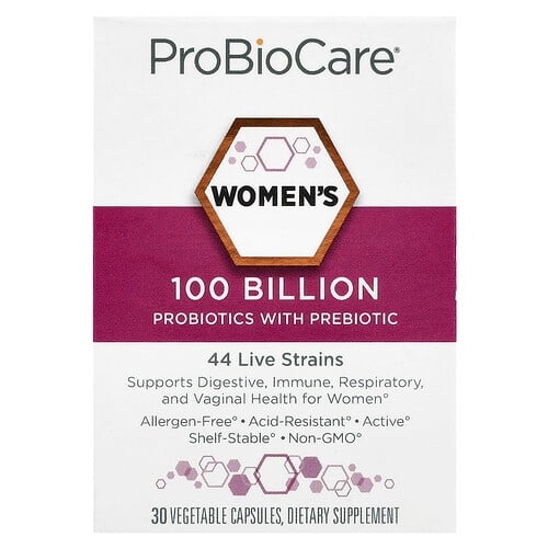 프로바이오케어 ProBioCare, 여성용 프로바이오틱, 프리바이오틱 함유, 1,000억, 베지 캡슐 30정 상세 이미지