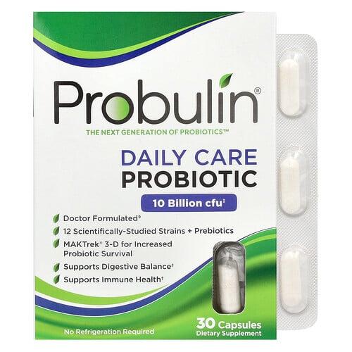 프로불린 Probulin, 데일리 케어 프로바이오틱, 100억CFU, 캡슐 30정 상품 이미지