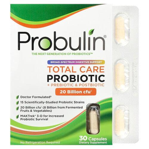 프로불린 Probulin, 토탈 케어 프로바이오틱, 200억CFU, 캡슐 30정 상품 이미지