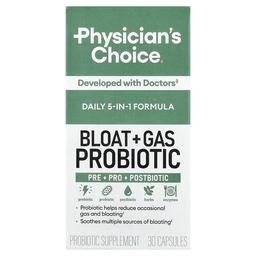 Physician's Choice, 복부 팽만감 + 가스 프로바이오틱, 캡슐 30정