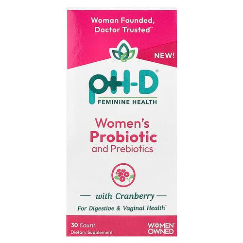 pH-D Feminine Health, 여성용 크랜베리 함유 프로바이오틱 및 프리바이오틱, 캡슐 30정 상품 이미지