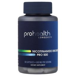 ProHealth Longevity, 나이아신아마이드 리보사이드 Pro 500, 캡슐 60정