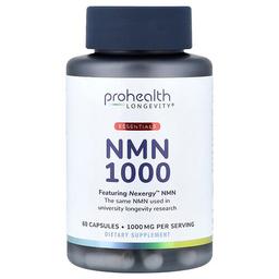 ProHealth Longevity, Essentials, NMN 1000, 캡슐 60정(캡슐 1정당 500mg)