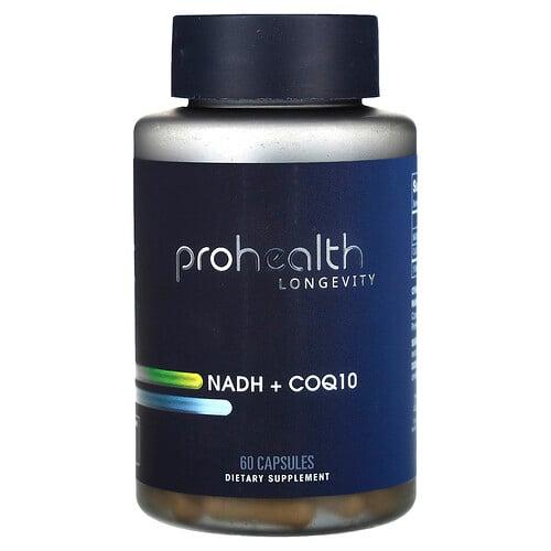 ProHealth Longevity, NADH + CoQ10, 캡슐 60정 상품 이미지