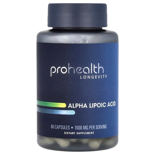 ProHealth Longevity, 알파리포산, 캡슐 60정(캡슐 1정당 500mg) 상세 이미지