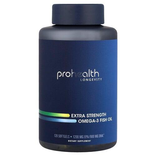ProHealth Longevity, 오메가3 피쉬 오일, 소프트젤 120정(소프트젤 1정당 1,000mg) 상품 이미지