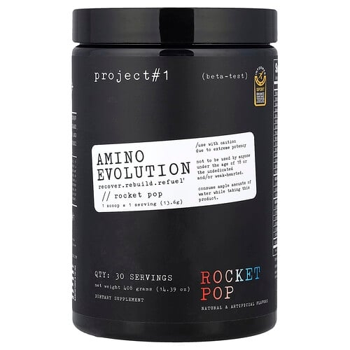 Project 1 Nutrition, Amino E볼루션, 로켓 팝, 408g(14.39oz) 상세 이미지