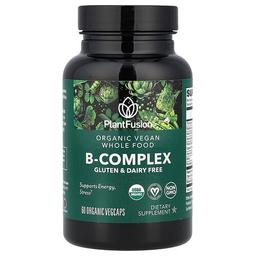 플랜드퓨전 PlantFusion, 유기농 비건 B-복합체, 유기농 베지 캡슐 60정