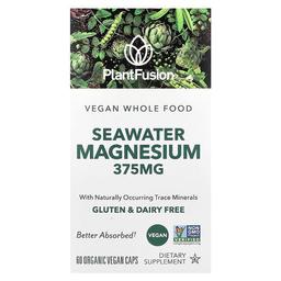 플랜드퓨전 PlantFusion, 비건 해수 마그네슘, 유기농 베지 캡슐 60정