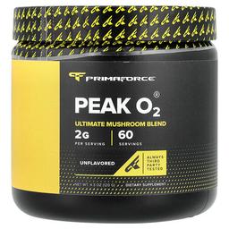 프리마 포스 Primaforce, Peak O2®, 얼티밋 버섯 혼합물, 무맛, 120g(4.3oz)