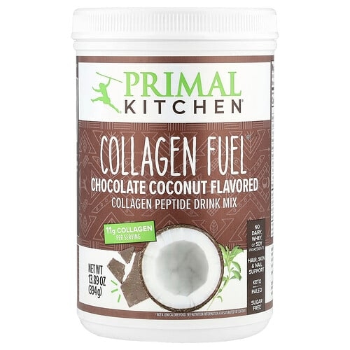 프리말 키친 Primal Kitchen, Collagen Fuel, 초콜릿 코코넛, 394g(13.89oz) 상세 이미지