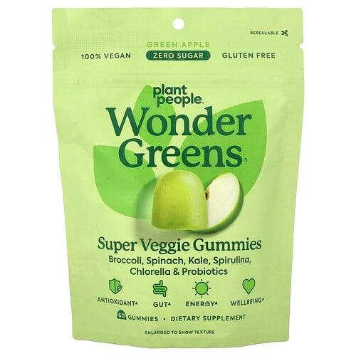 플랜트 피플 Plant People, wonderGreens®, 슈퍼 베지 구미젤리, 청사과, 구미젤리 60개 상품 이미지