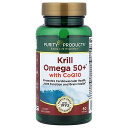 퓨어리티 프로덕트 Purity Products, Krill Omega 50+®, CoQ10 함유, 소프트젤 60정