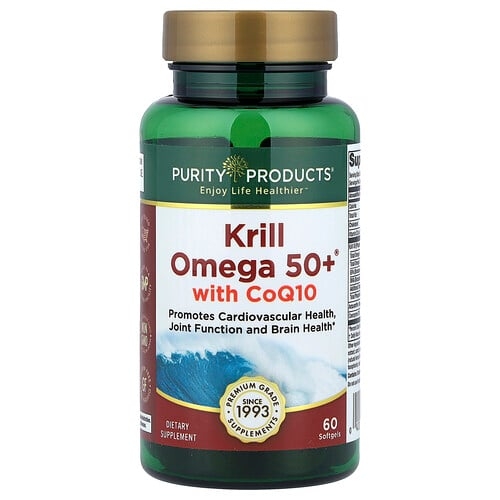퓨어리티 프로덕트 Purity Products, Krill Omega 50+®, CoQ10 함유, 소프트젤 60정 상세 이미지