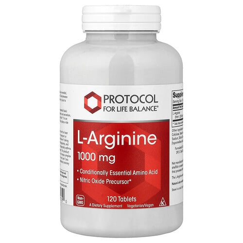 프로토콜 포 라이프 발란스 Protocol for Life Balance, l-아르기닌, 1,000mg, 120정 상세 이미지