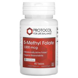 프로토콜 포 라이프 발란스 Protocol for Life Balance, 5-메틸엽산, 1,000mcg, 90정
