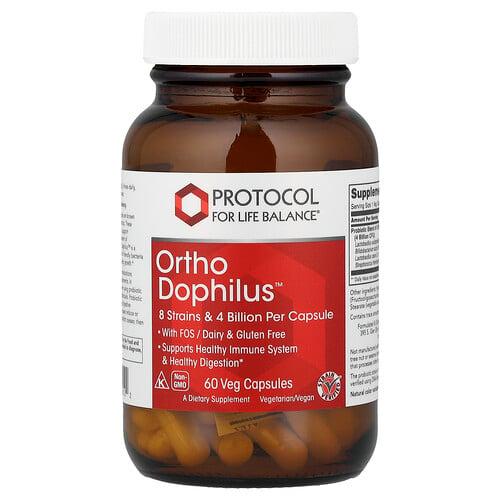프로토콜 포 라이프 발란스 Protocol for Life Balance, Ortho Dophilus™, 베지 캡슐 60정 상품 이미지