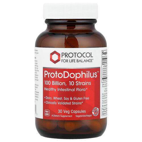 프로토콜 포 라이프 발란스 Protocol for Life Balance, ProtoDophilus™, 1,000억, 베지 캡슐 30정 상품 이미지