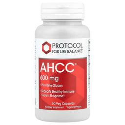 프로토콜 포 라이프 발란스 Protocol for Life Balance, ahCC® 플러스 베타글루칸, 베지 캡슐 60정