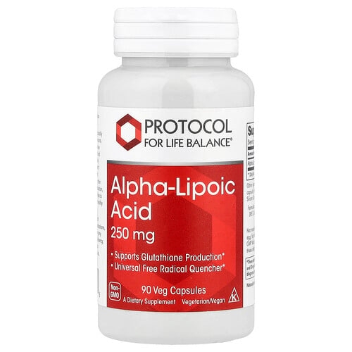 프로토콜 포 라이프 발란스 Protocol for Life Balance, 알파리포산, 250mg, 베지 캡슐 90정 상세 이미지