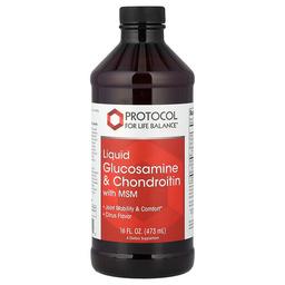 프로토콜 포 라이프 발란스 Protocol for Life Balance, 액상 글루코사민 및 콘드로이틴, MSM 함유, 시트러스 맛, 473ml(16fl oz)