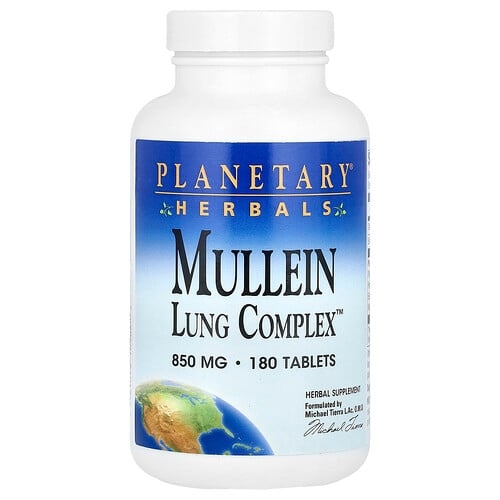 플랜터리 허벌 Planetary Herbals, Mullein Lung Complex™, 180정 상세 이미지