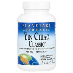 플랜터리 허벌 Planetary Herbals, Yin Chiao Classic, 450mg, 120정