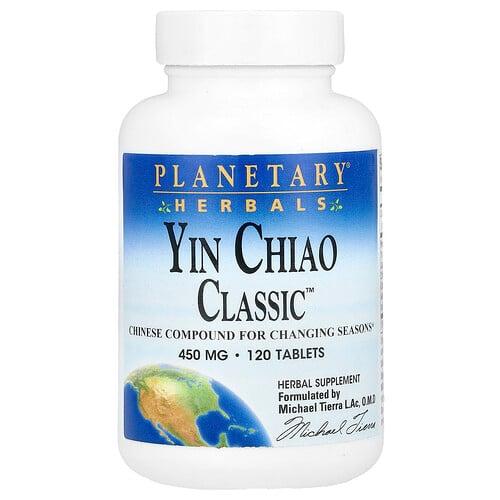 플랜터리 허벌 Planetary Herbals, Yin Chiao Classic, 450mg, 120정 상품 이미지