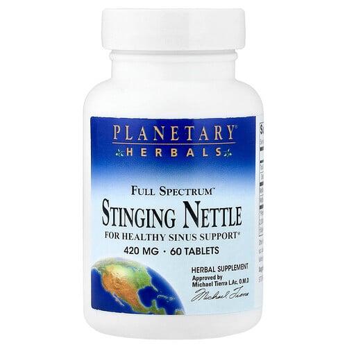 플랜터리 허벌 Planetary Herbals, Full Spectrum™ 쐐기풀, 420mg, 60정 상품 이미지