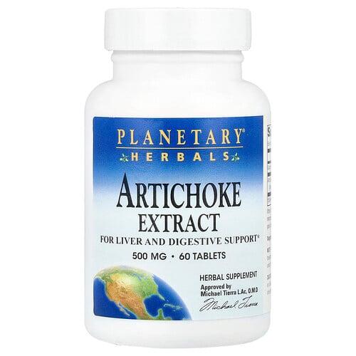 플랜터리 허벌 Planetary Herbals, 아티초크 추출물, 60정 상품 이미지