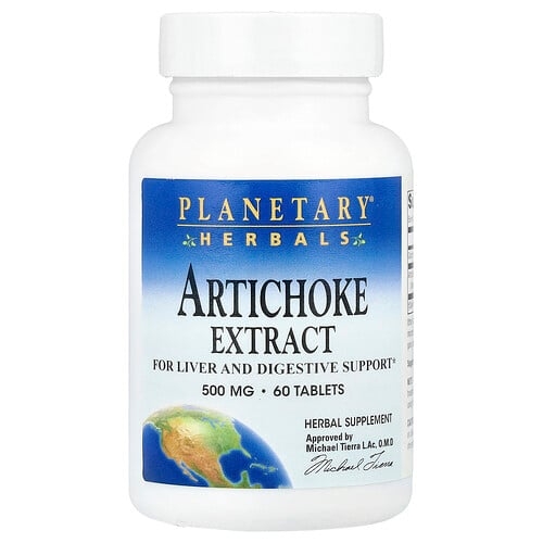 플랜터리 허벌 Planetary Herbals, 아티초크 추출물, 60정 상세 이미지