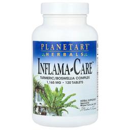 플랜터리 허벌 Planetary Herbals, Inflama-Care™, 강황/보스웰리아 복합체, 120정