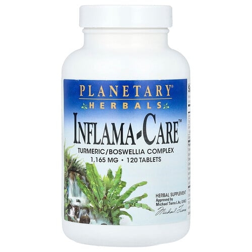 플랜터리 허벌 Planetary Herbals, Inflama-Care™, 강황/보스웰리아 복합체, 120정 상세 이미지