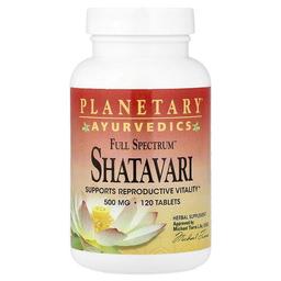 플랜터리 허벌 Planetary Herbals, Ayurvedics, Full Spectrum™, 샤타바리, 500mg, 120정