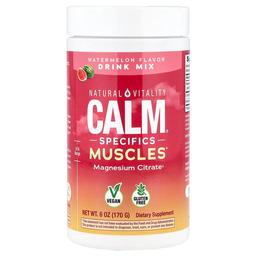 네츄럴 바이탈리티 Natural Vitality, CALM®, Specific Muscles, 마그네슘시트레이트 드링크 믹스, 수박, 170g(6oz)