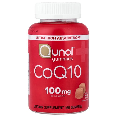퀴놀 Qunol, CoQ10 구미젤리, 진한 오렌지 맛, 구미젤리 60개(구미젤리 1개당 50mg) 상세 이미지