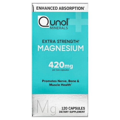 퀴놀 Qunol, 마그네슘, 캡슐 120정(캡슐 1정당 210mg) 상세 이미지
