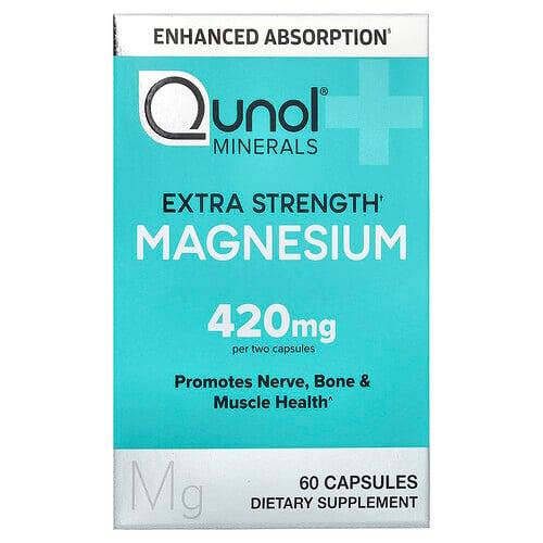 퀴놀 Qunol, 마그네슘, 캡슐 60정(캡슐 1정당 210mg) 상품 이미지