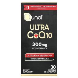 퀴놀 Qunol, Ultra CoQ10, 200mg, 소프트젤 30정