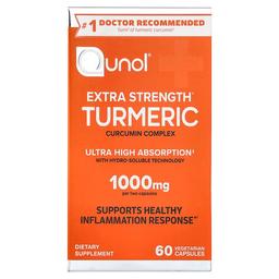 퀴놀 Qunol, 강황, 커큐민 복합체, 베지 캡슐 60정(캡슐 1정당 500mg)