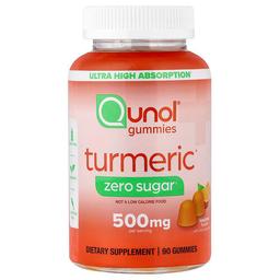 퀴놀 Qunol, 강황 구미젤리, 귤, 설탕 무함유, 구미젤리 90개(구미젤리 1개당 250mg)