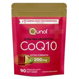 퀴놀 Qunol, CoQ10, 열대 과일, 소프트츄 90개(소프트츄 1개당 100mg)