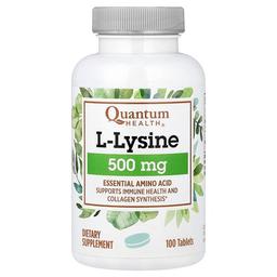 팬텀 핼스 Quantum Health, L-라이신, 500mg, 100정