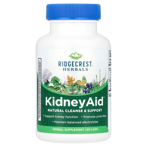 릿지 크러스트 허벌 RidgeCrest Herbals, KidneyAid™, 캡슐 60정 상세 이미지
