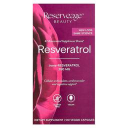 리저브에이지 뷰티 Reserveage Beauty, 레스베라트롤, 베지 캡슐 120정