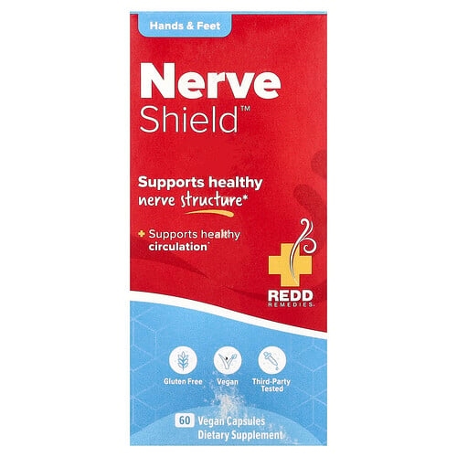 레드 리메디스 Redd Remedies, Nerve Shield™, 손 및 발, 베지 캡슐 60정 상세 이미지