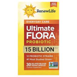 리뉴 라이프 Renew Life, Ultimate Flora™ 프로바이오틱, 지연 방출 비건 캡슐 30정